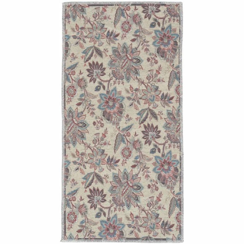 Nourison WAW01 Washable Collection Area Rug - 2 ft. X 3 ft. 9 in. in Beige