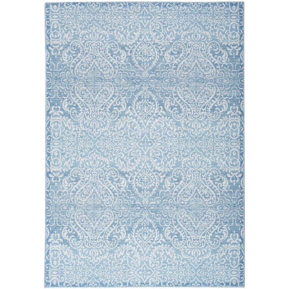 Nourison WAW03 Washable Collection Area Rug - 5 ft. 3 in. X 7 ft. 3 in. in Aqua