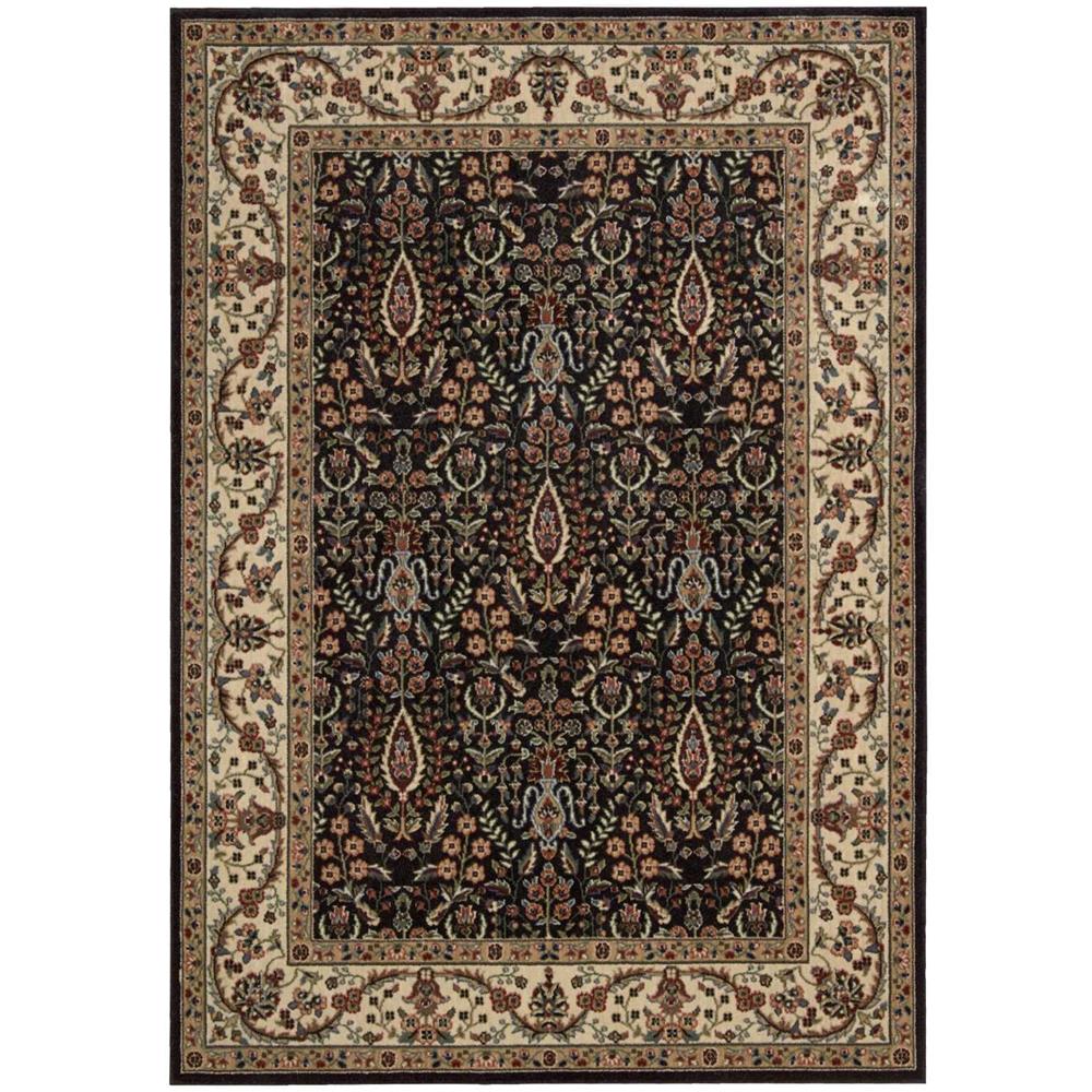 Nourison BD08 Persian Arts 5 Ft. 3 In.  X 5 Ft. 3 In. Octagon Rug in Black