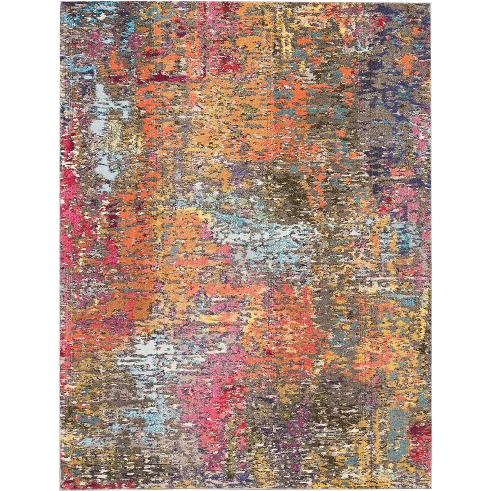 Nourison CES14 Celestial 7 Ft.10 In. x 10 Ft.6 In. Indoor/Outdoor Rectangle Rug in  Sunset