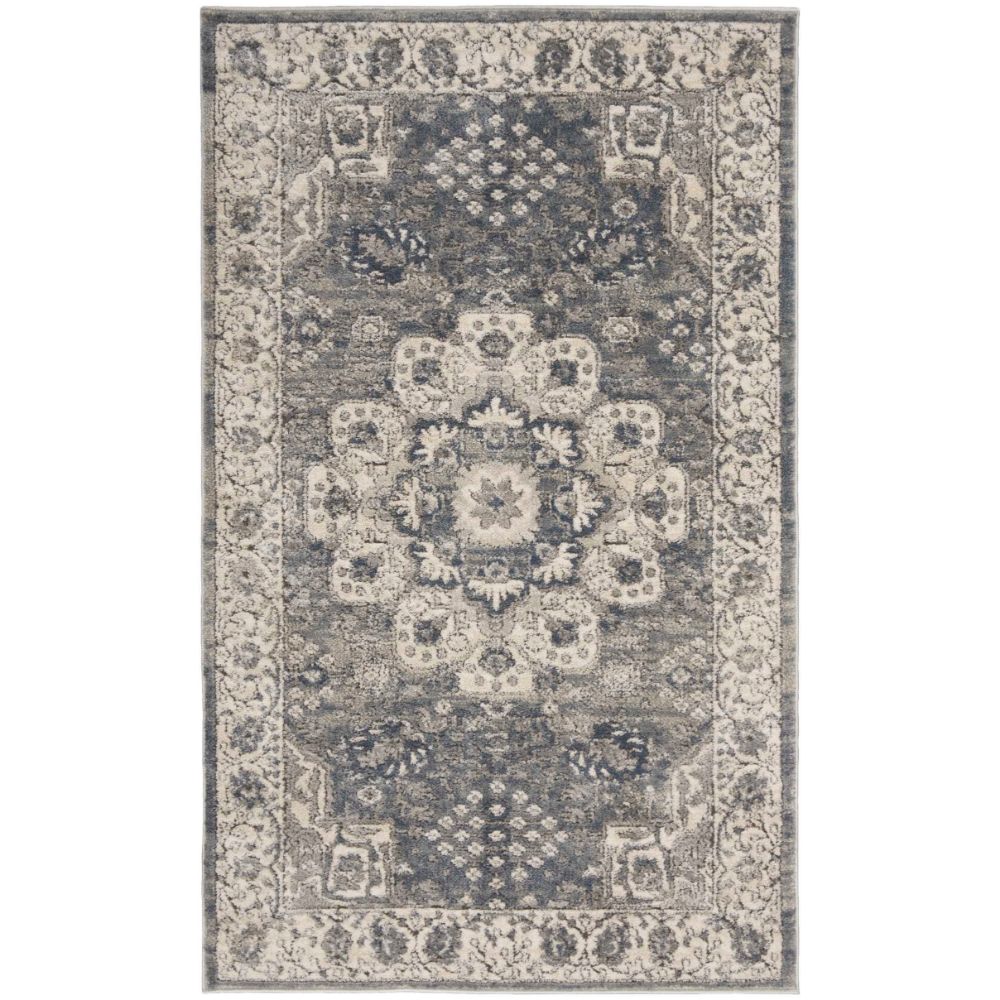 Nourison CNC07 Concerto 3 Ft. x 5 Ft. Area Rug in Gray Ivory
