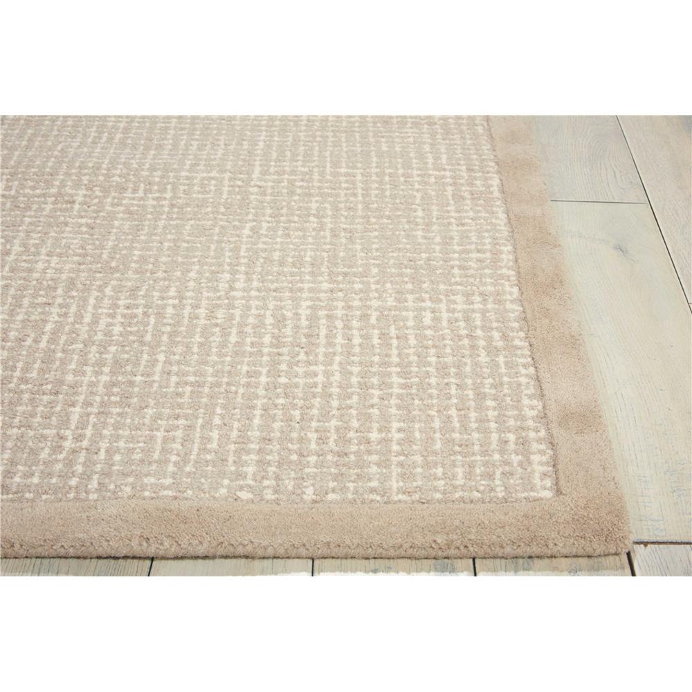 Nourison KI809 River Brook 7 Ft.9 In. x 9 Ft.9 In. Indoor/Outdoor Rectangle Rug in  Taupe/Ivory