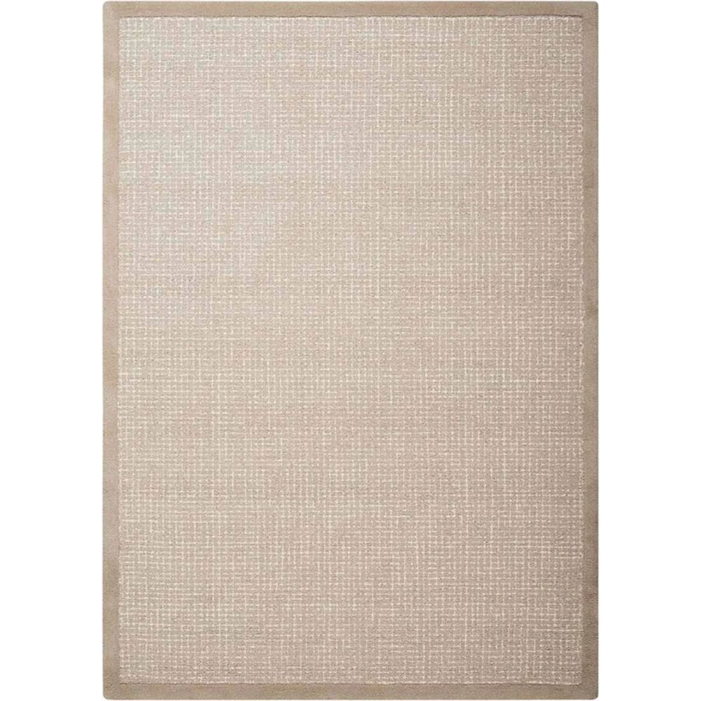 Nourison KI809 River Brook 3 Ft.9 In. x 5 Ft.9 In. Indoor/Outdoor Rectangle Rug in  Taupe/Ivory