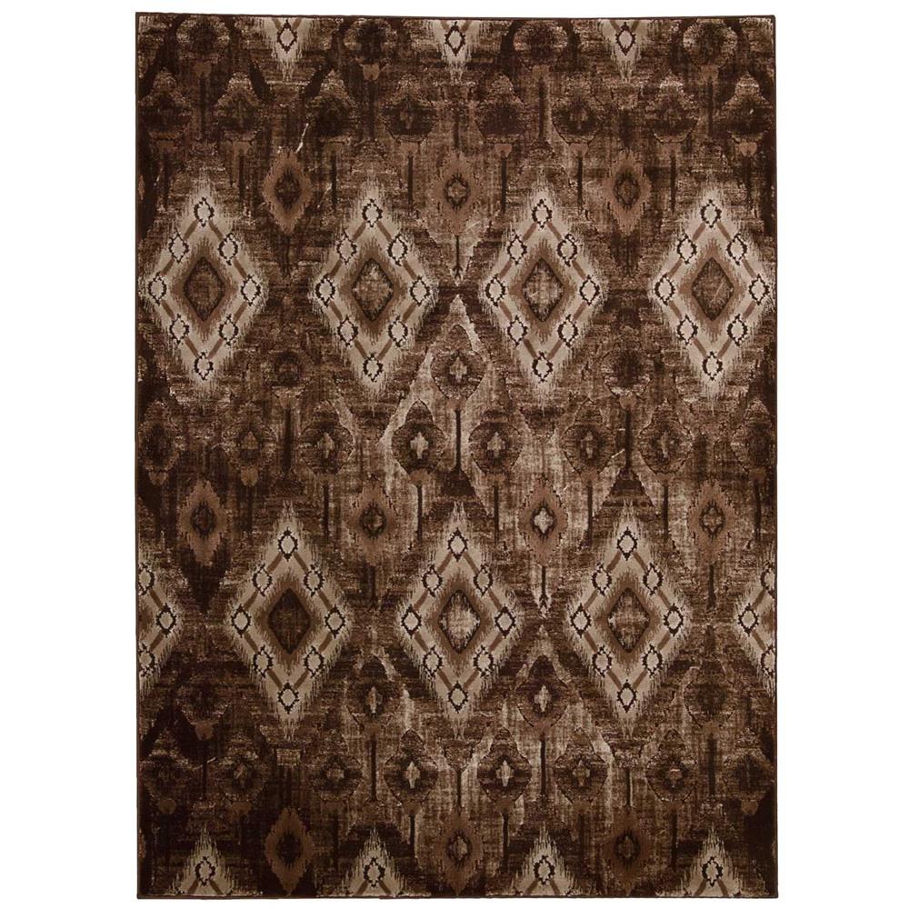 Nourison KRM02 Karma 9 Ft. 3 In. X 12 Ft. 9 In. Rectangle Rug in Chocolate