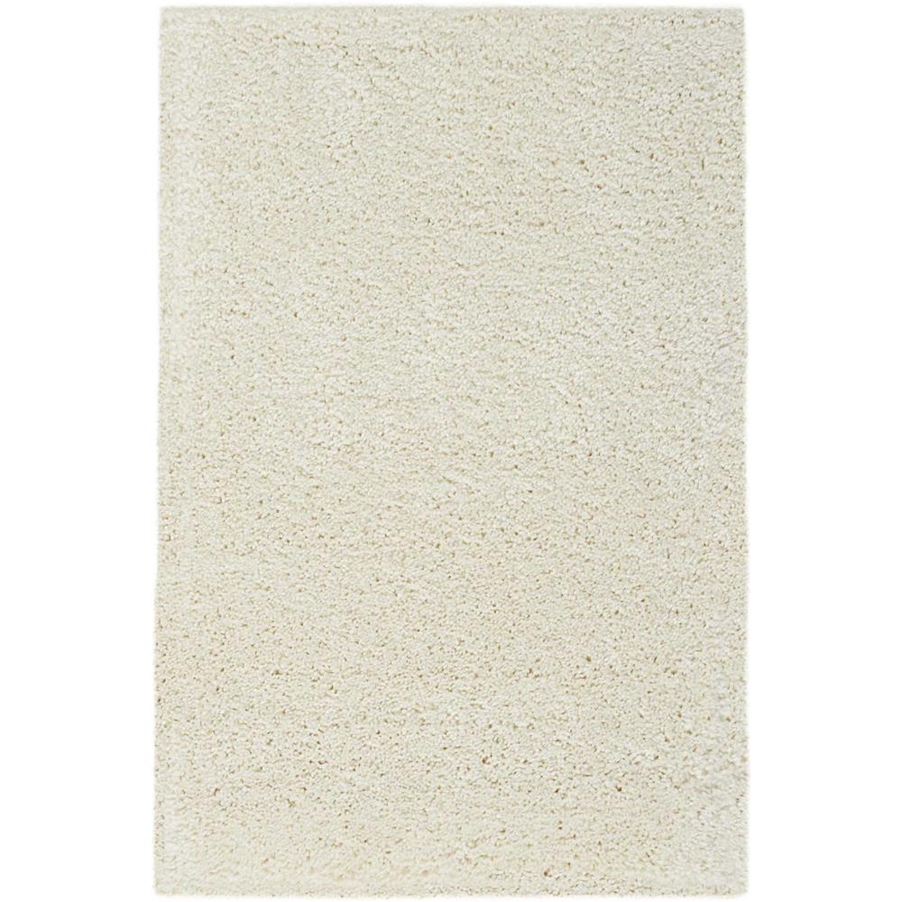 Nourison MSG01 Malibu Shag 2 Ft.6 In. x 4 Ft. Indoor/Outdoor Rectangle Rug in  Ivory
