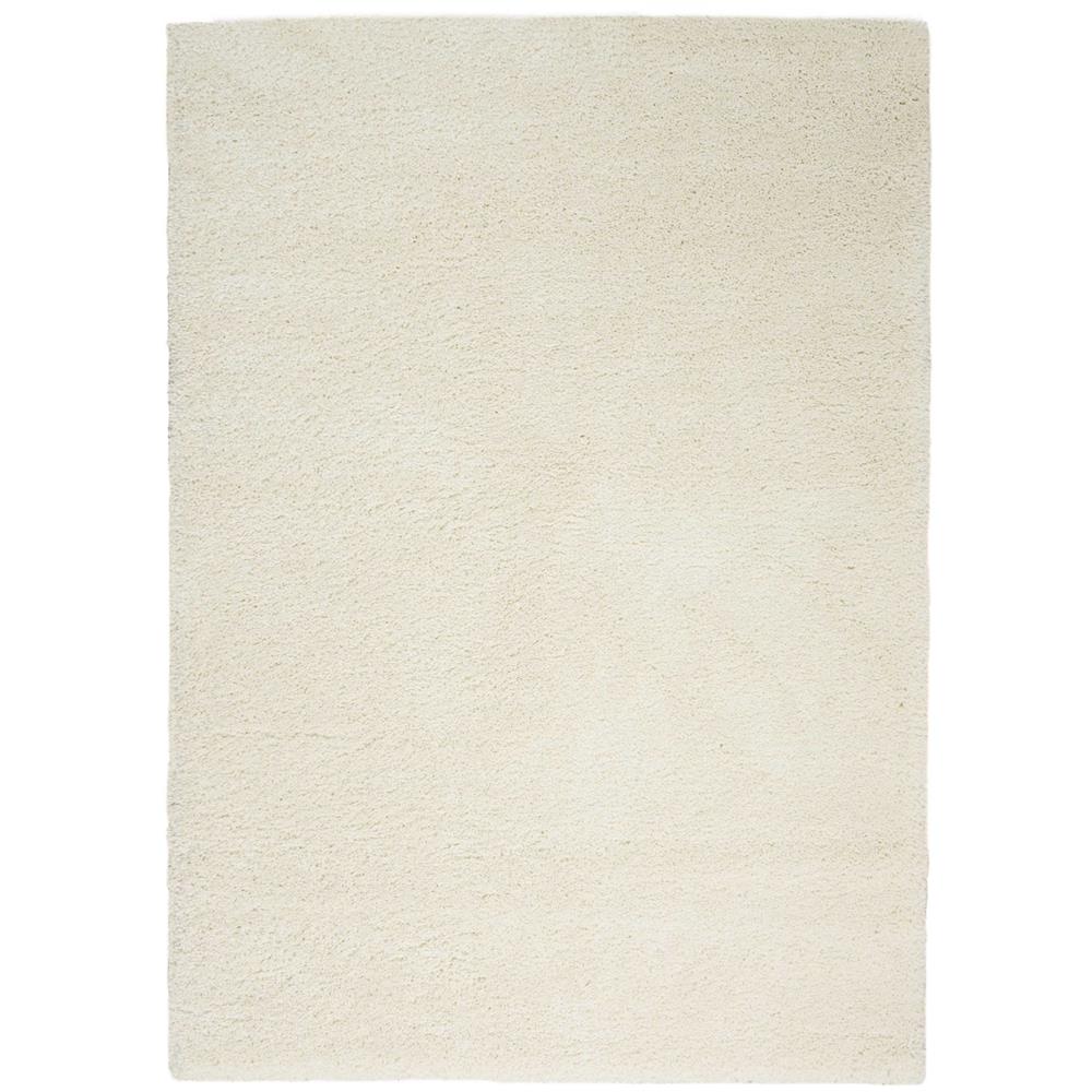 Nourison MSG01 Malibu Shag 5 Ft.3 In. x 7 Ft.3 In. Indoor/Outdoor Rectangle Rug in  Ivory