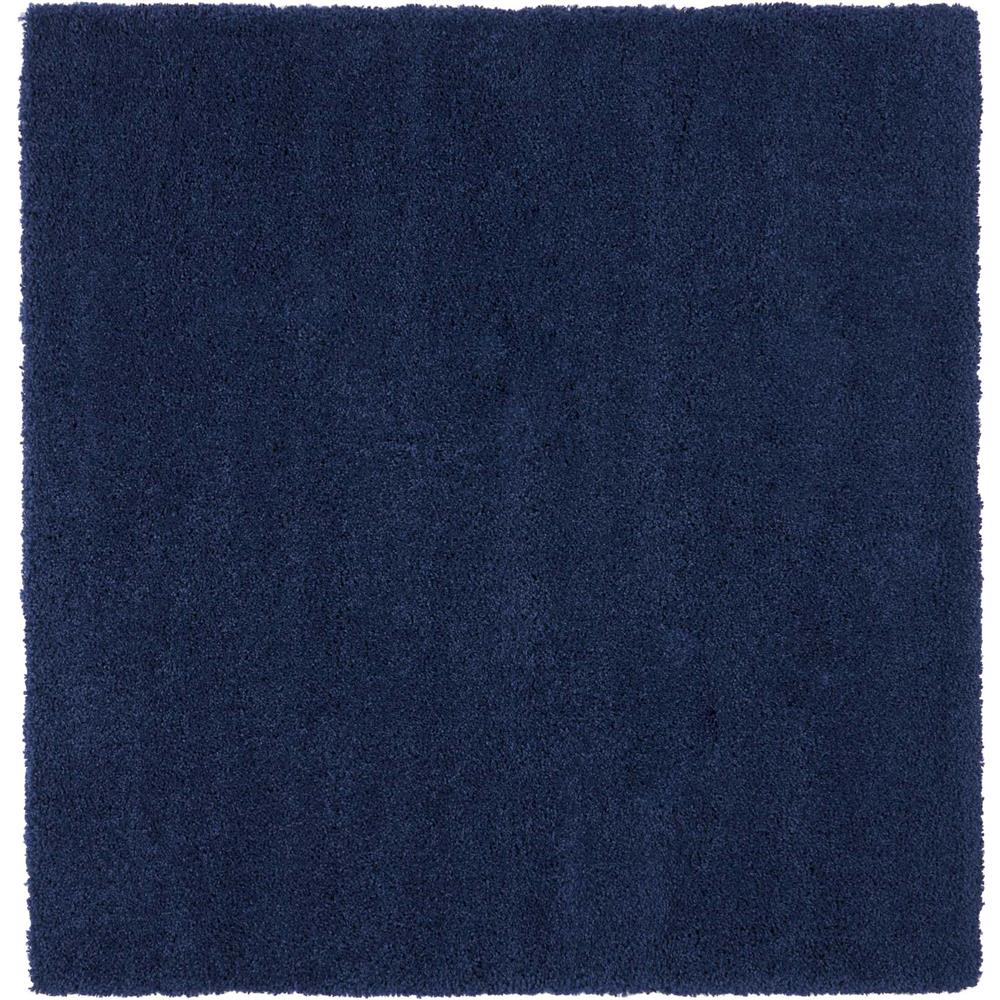 Nourison MSG01 Malibu Shag 7 Ft.10 In. x SQUARE Indoor/Outdoor Square Rug in  Navy