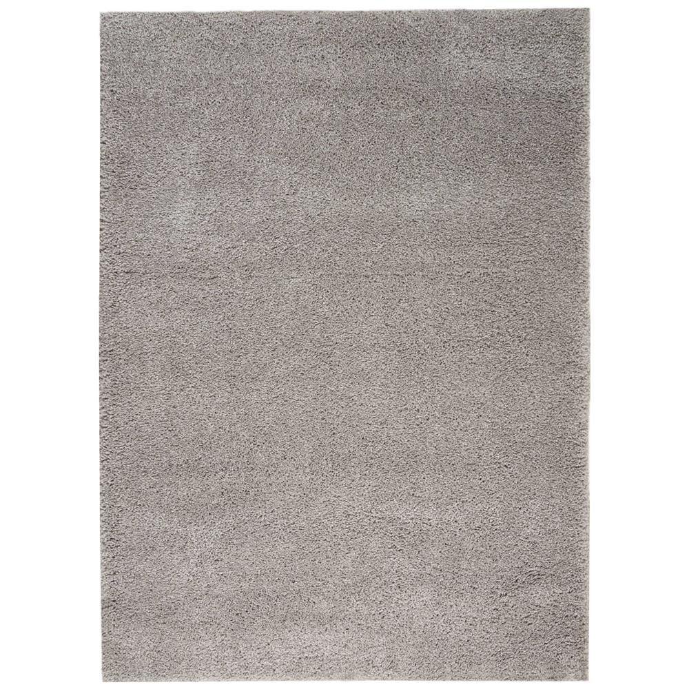 Nourison MSG01 Malibu Shag 5 Ft.3 In. x 7 Ft.3 In. Indoor/Outdoor Rectangle Rug in  Silver Grey