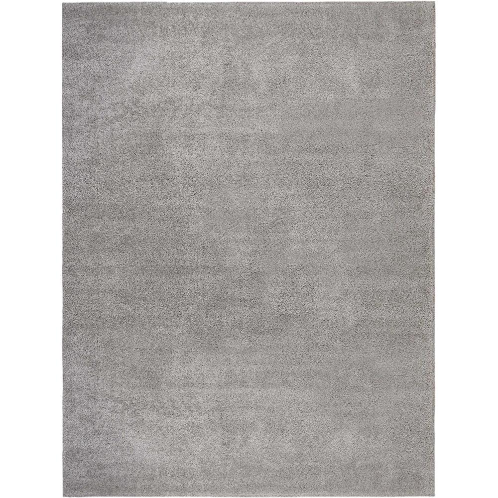 Nourison MSG01 Malibu Shag 9 Ft. x 12 Ft. Indoor/Outdoor Rectangle Rug in  Silver Grey