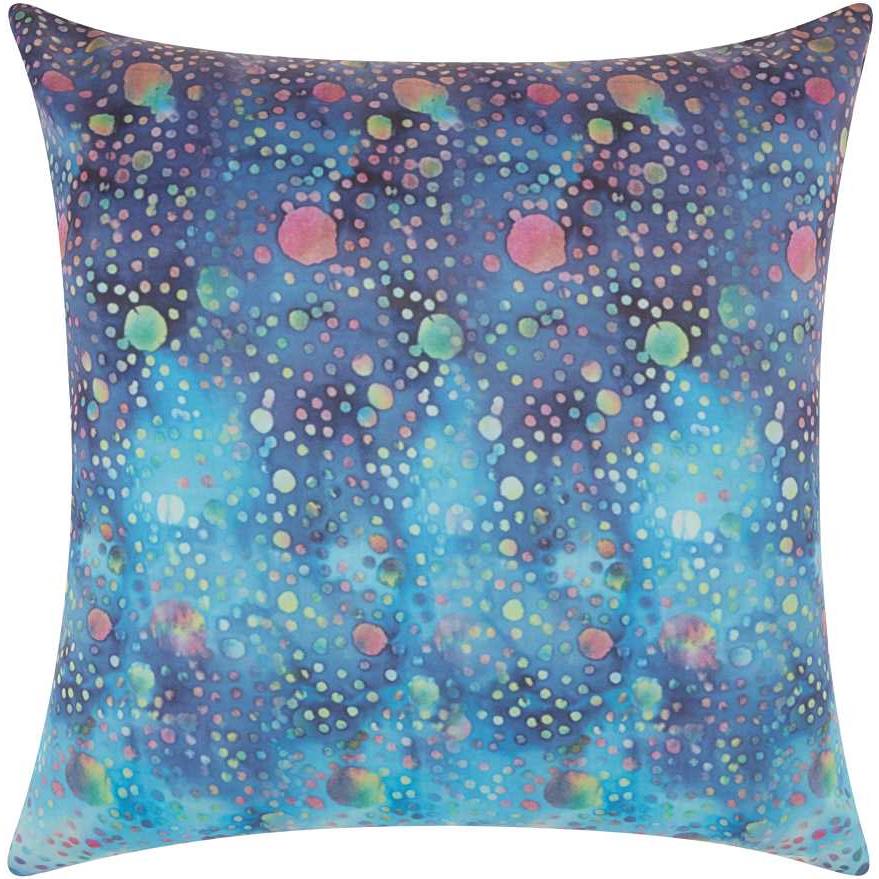 Nourison TI779 Mina Victory  Watercolor Dots Multicolor Outdoor Throw Pillow  20" x 20"