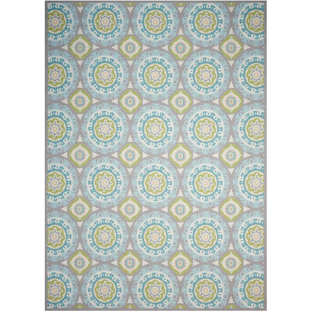 Nourison SND16 Sun N Ft. Shade 5 Ft.3 In. x 5 Ft.3 In. SQUARE Indoor/Outdoor Square Rug in  Jade
