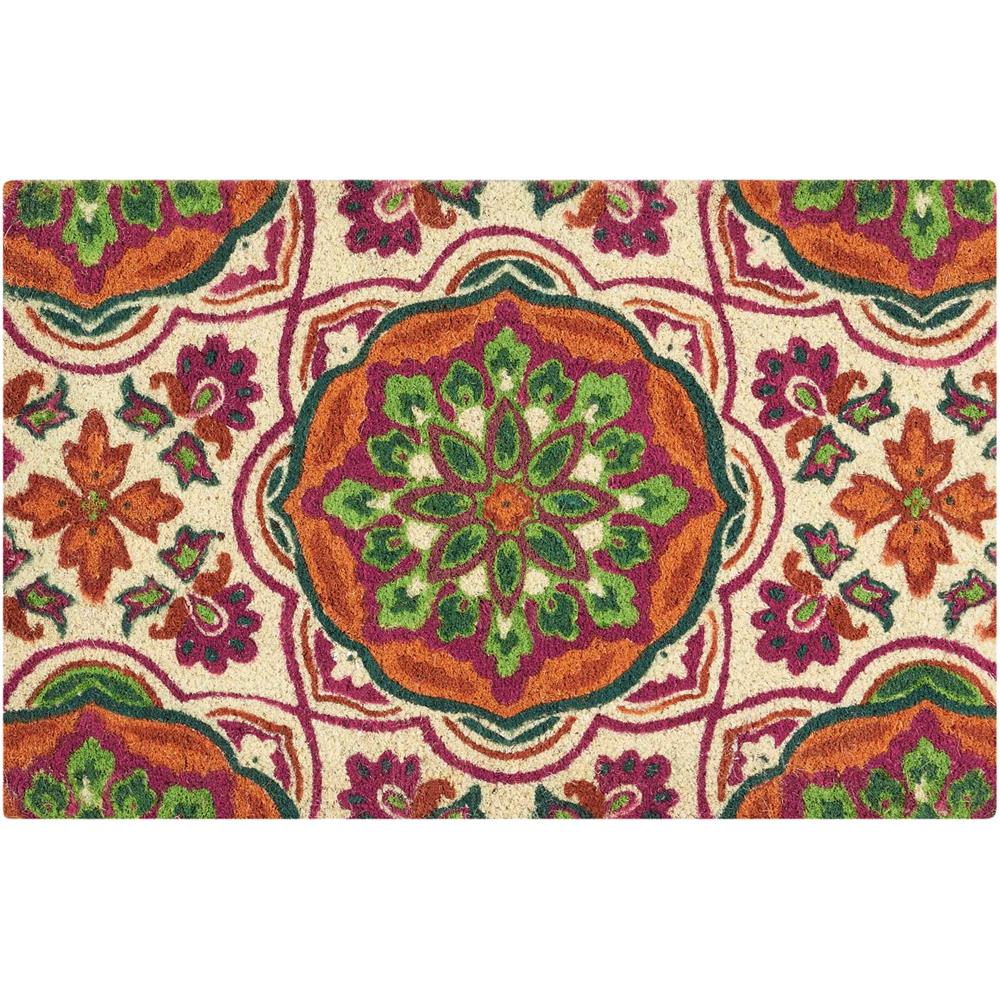 Nourison WGT26 Greetings 1 Ft. 6 In.  X 2 Ft. 4 In. Rectangle Rug in Clay