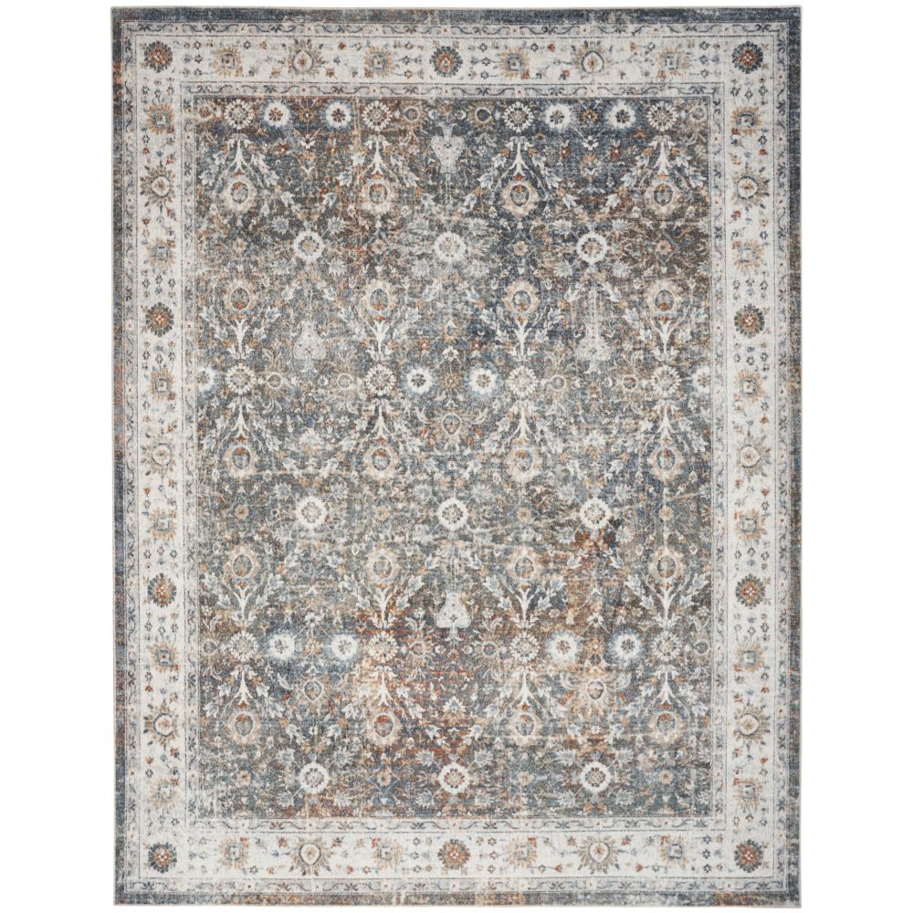 Nourison ASW16 Ivory Multicolor Astra Machine Washable Area Rug 6 ft. 7 in. X 9 ft.