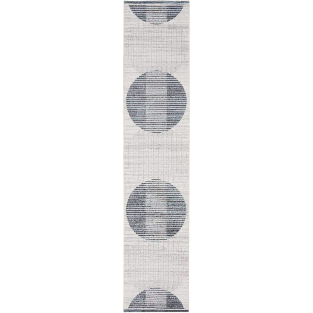 Nourison ASW03 Astra Machine Washable Area Rug in Ivory Blue, 2