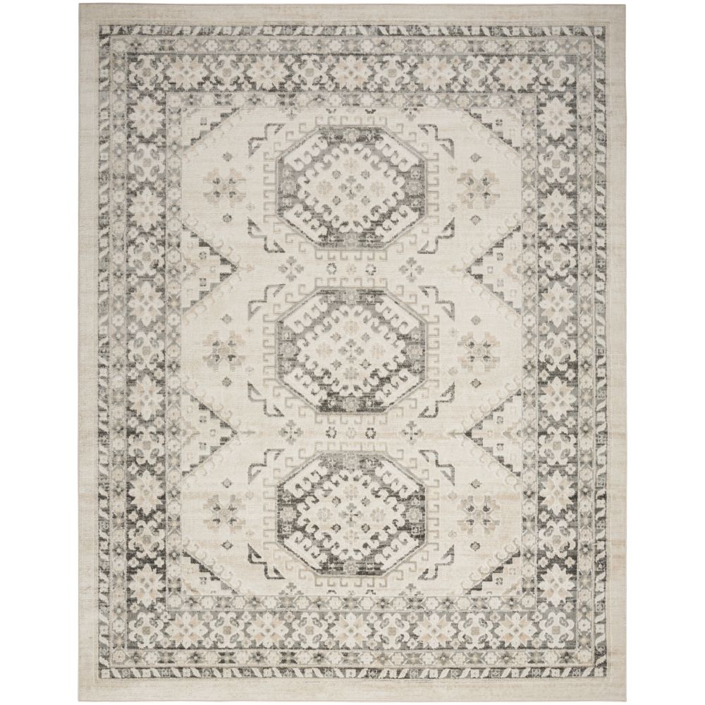 Nourison SRH01 Serenity Home Area Rug in Ivory Grey, 7