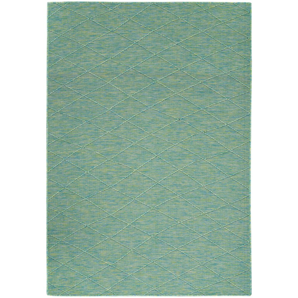 Nourison PSL01 Practical Solutions Area Rug in Blue Green, 6