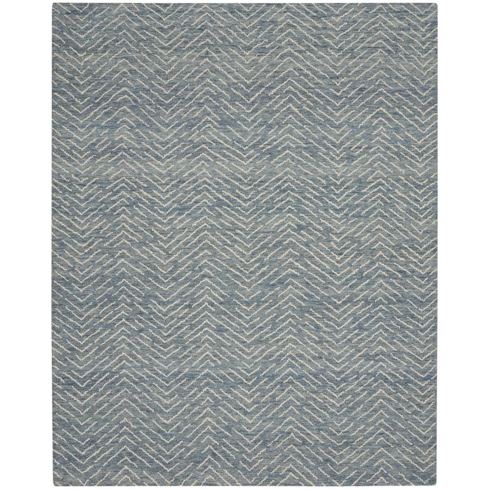 Nourison VAI02 Vail Area Rug - 7 ft. 9 in. X 9 ft. 9 in. in Indigo/Ivory