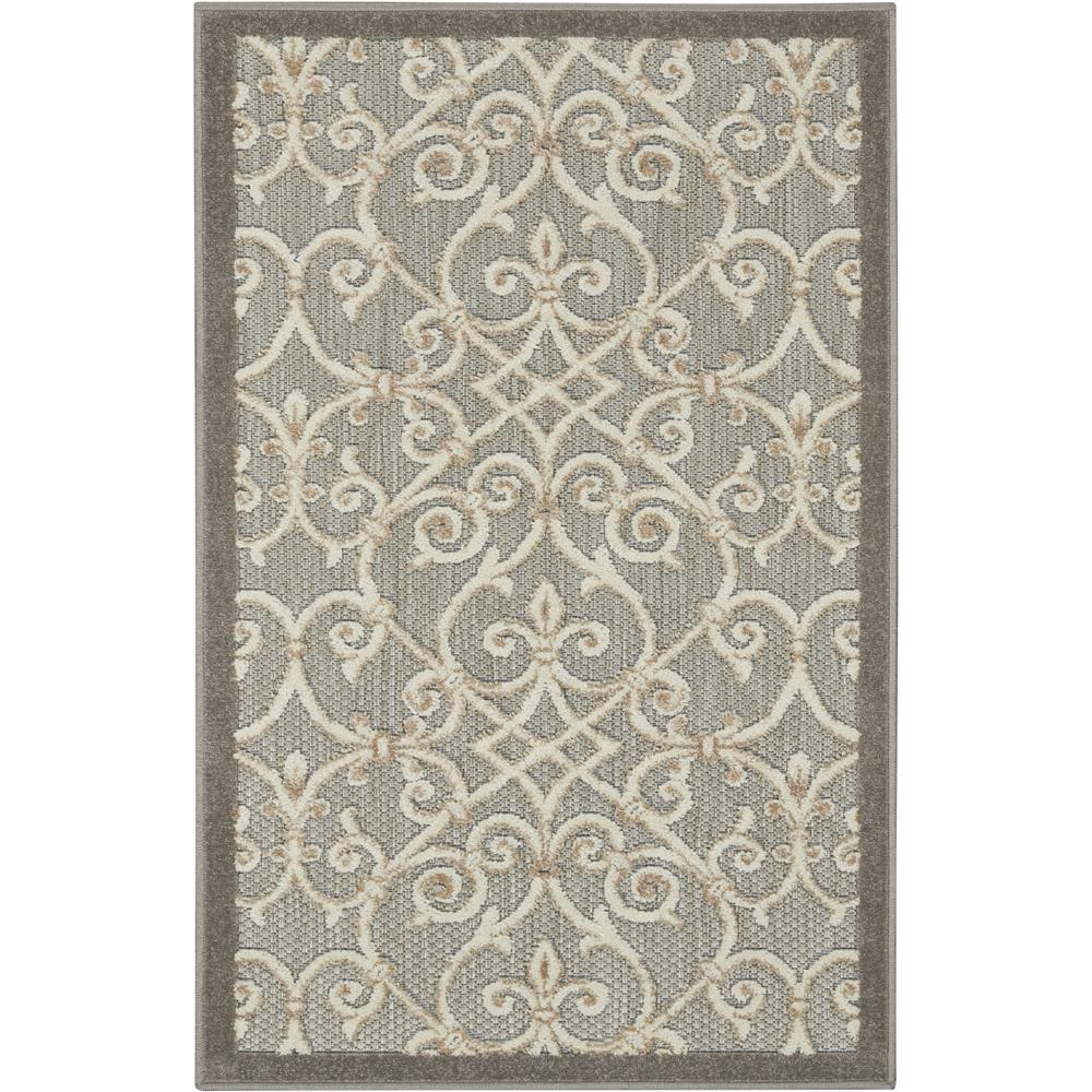 Nourison ALH21 Aloha 2 Ft.8 In. x 4 Ft. Indoor/Outdoor Rectangle Rug in  Natural