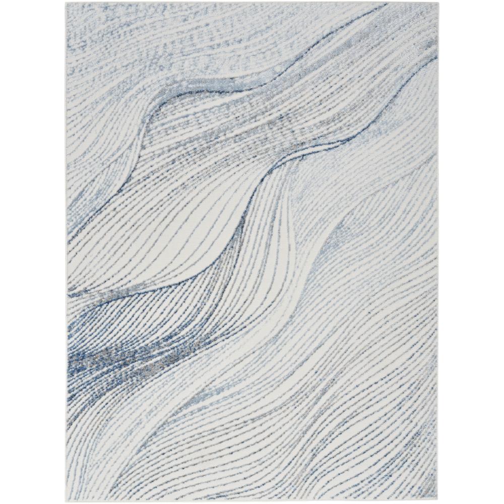 Nourison FAS04 Fascination Area Rug in Ivory Blue, 7