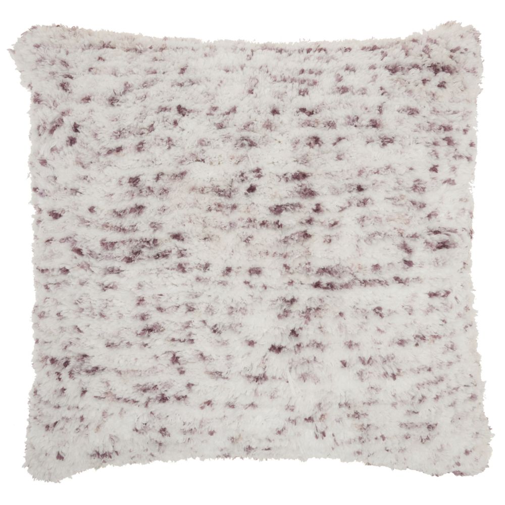 Nourison DL903 Mina Victory Life Styles Sprinkle Micro Shag Lavender Throw Pillow in Lavender