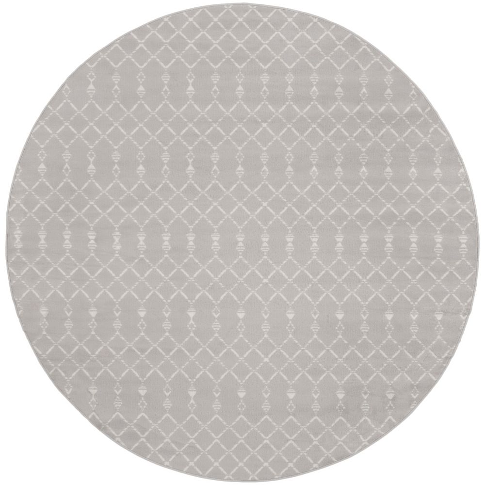 Nourison WHS02 Whimsical 8 Ft. x 8 Ft. Area Rug in Gray