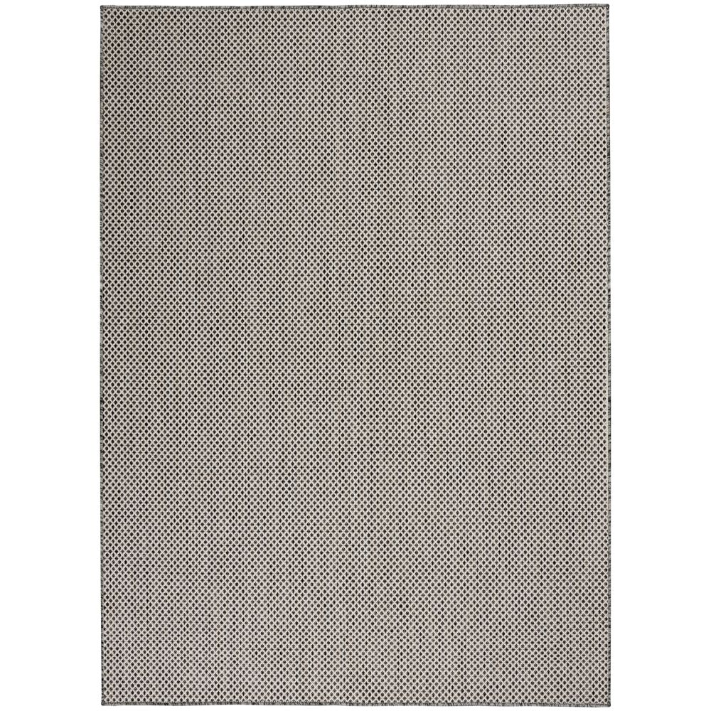 Nourison COU01 Courtyard 4 Ft. x 6 Ft. Area Rug in Ivory Charcoal