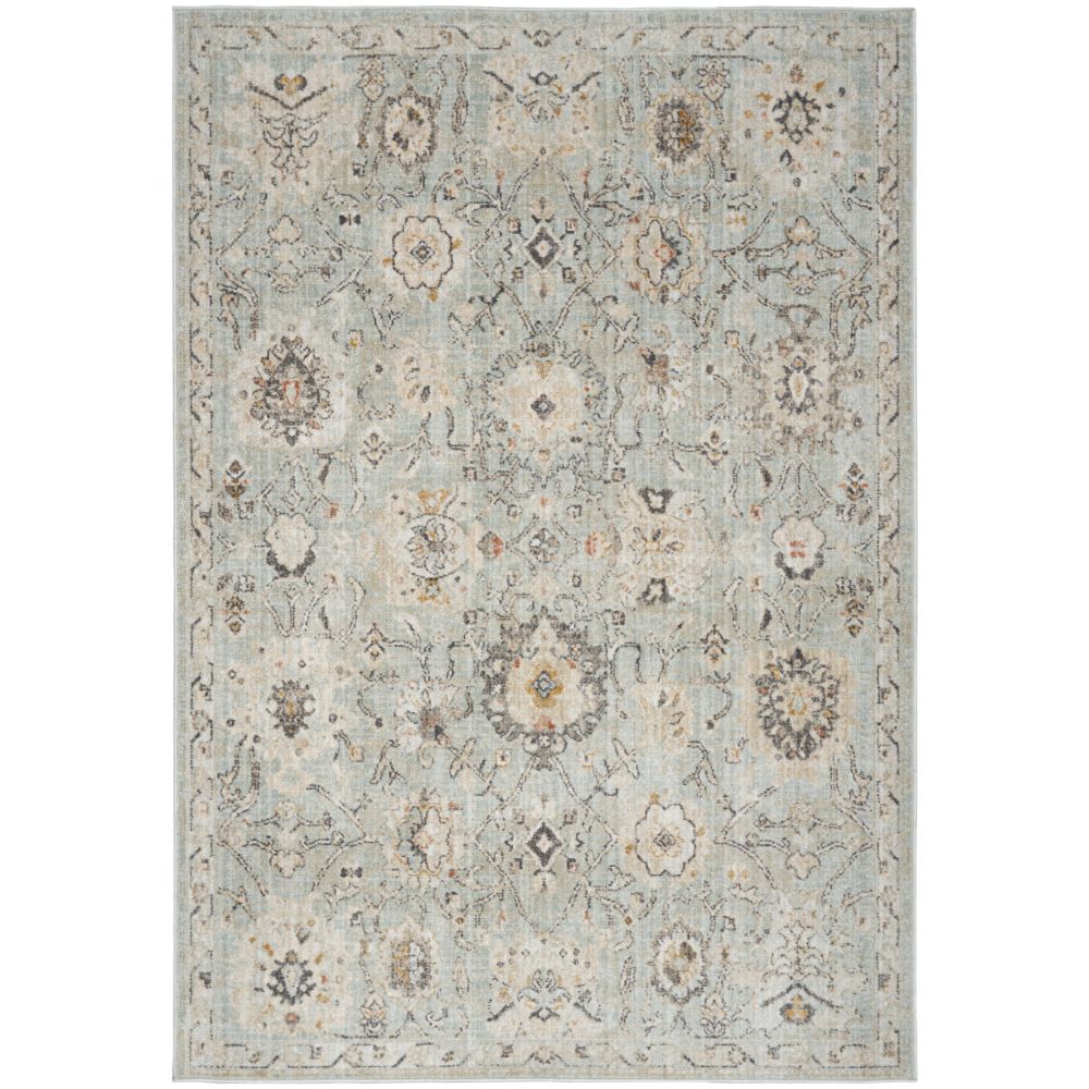 Nourison OUS01 Oushak Home Area Rug in Mint, 4