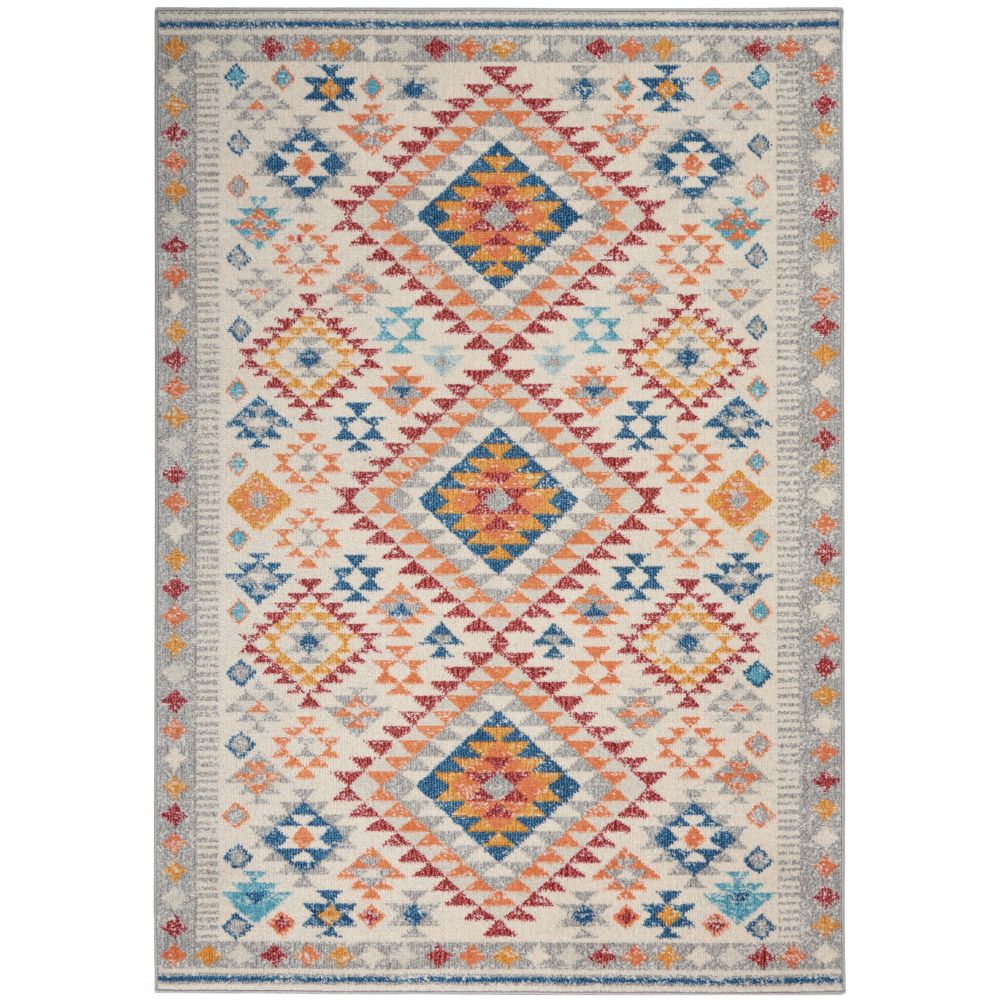 Nourison PSN47 Passion 3 Ft. 9 In. x 5 Ft. 9 In. Area Rug in Ivory/Multi