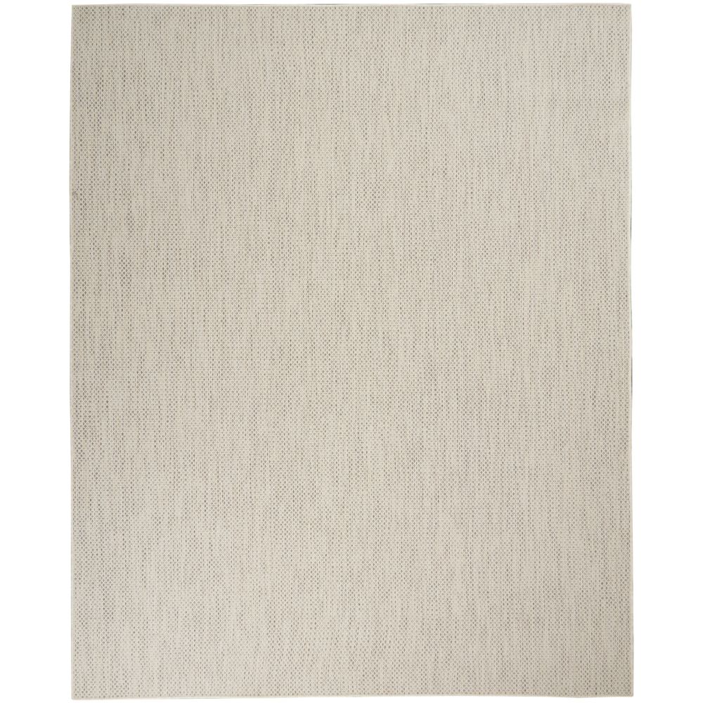 Nourison COU01 Courtyard 7 Ft. x 10 Ft. Area Rug in Ivory Silver