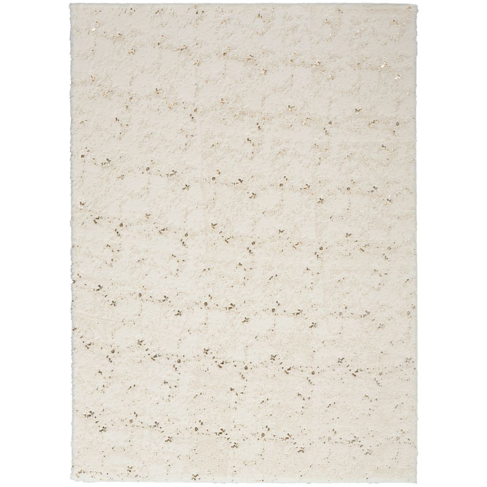 Nourison CSH01 Cozy Shimmer Area Rug in Ivory, 7