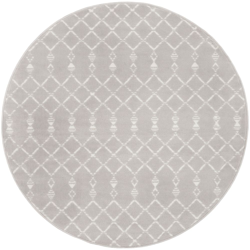 Nourison WHS02 Whimsical 5 Ft. x 5 Ft. Area Rug in Gray