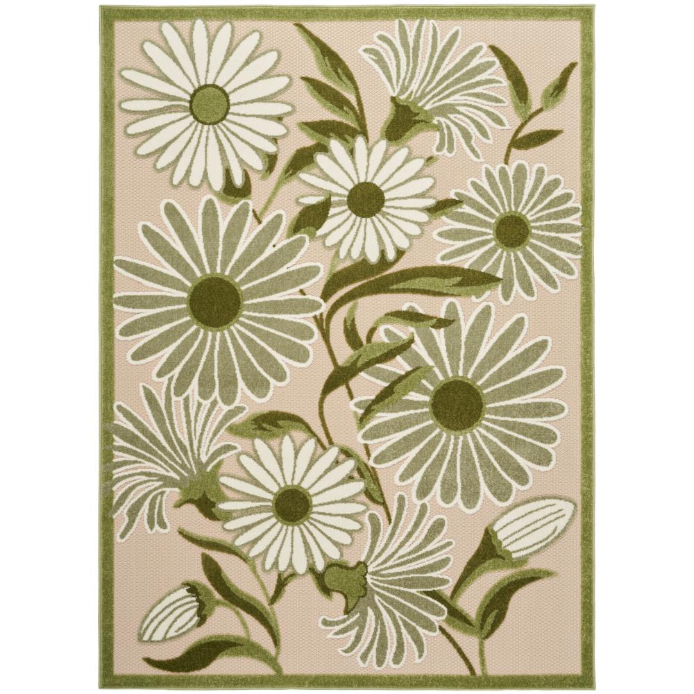Nourison ALH33 Aloha Area Rug in Ivory Green, 3