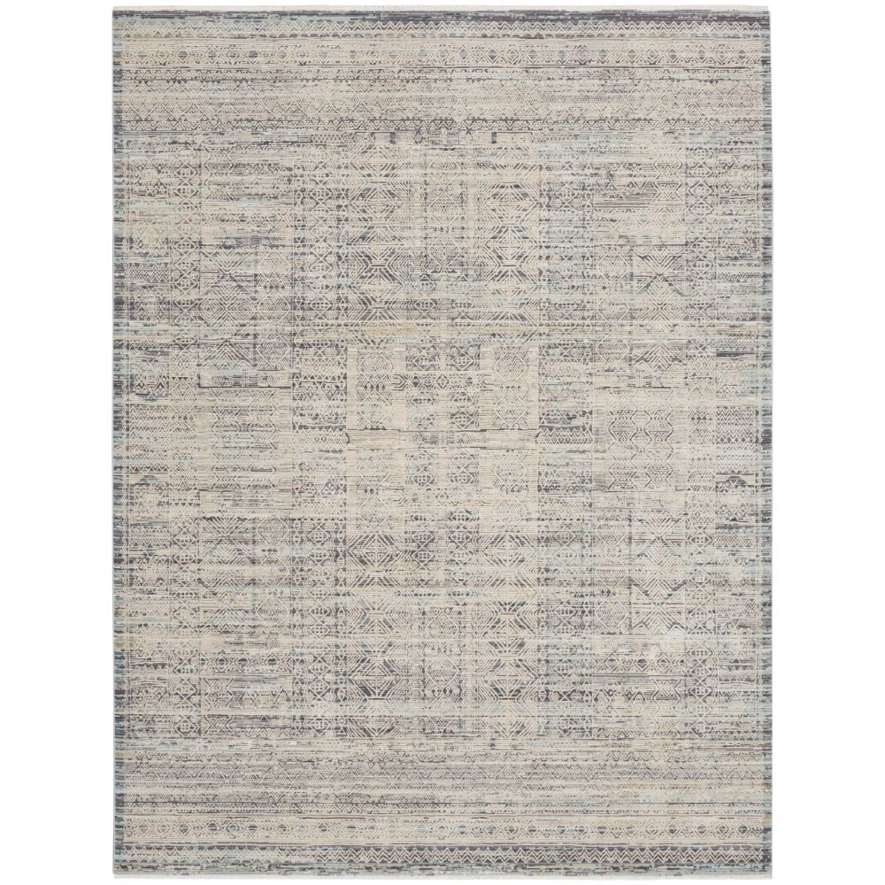 Nourison NYE06 Nyle Area Rug in Ivory Blue, 9