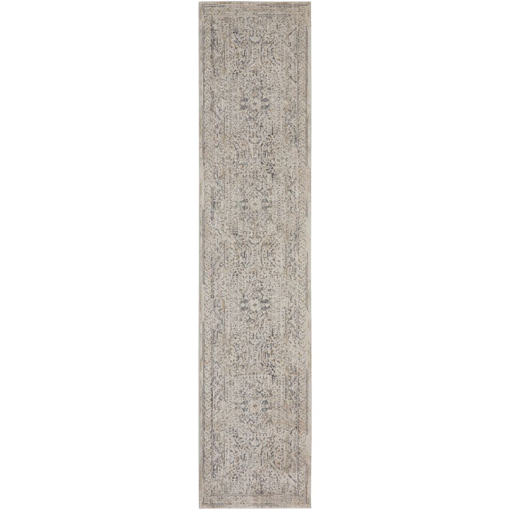 Nourison NYE01 Nyle Area Rug in Ivory/Grey/Blue, 2