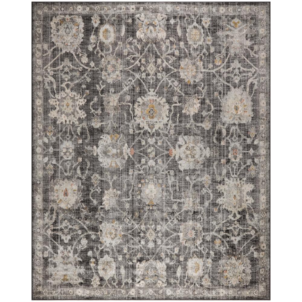 Nourison OUS01 Oushak Home Area Rug in Charcoal, 8