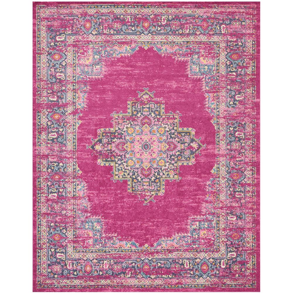 Nourison PSN03 Passion 9 Ft. x 12 Ft. Indoor/Outdoor Rectangle Rug in  Fuchsia