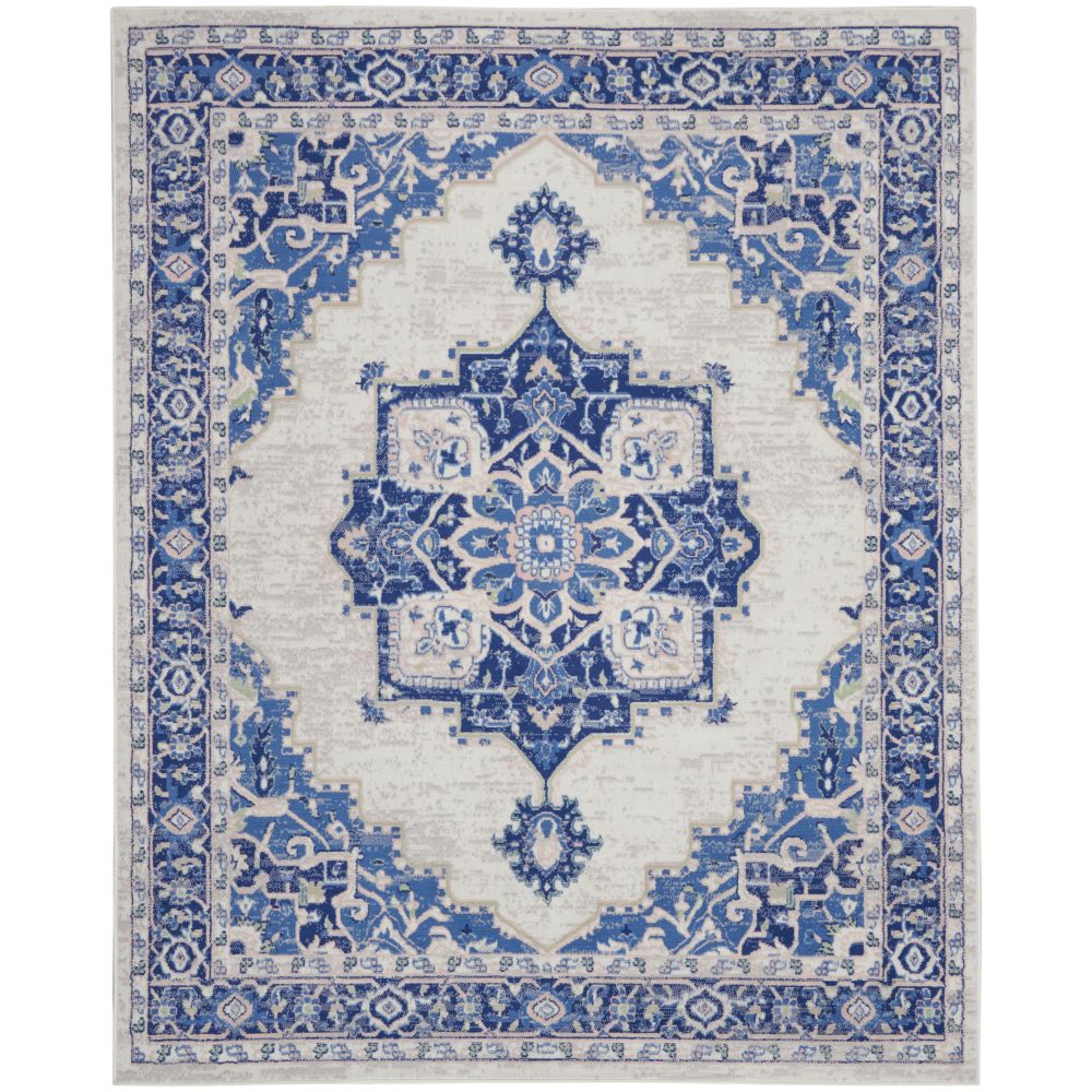 Nourison WHS03 Whimsical 8 Ft. x 10 Ft. Area Rug in Ivory Blue