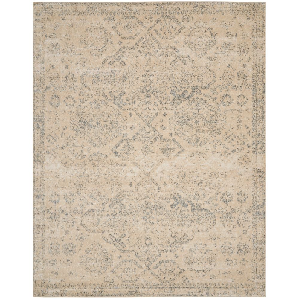 Nourison TRA13 Tranquil Area Rug - 8 ft. 10 in. X 11 ft. 10 in. in Beige/Grey