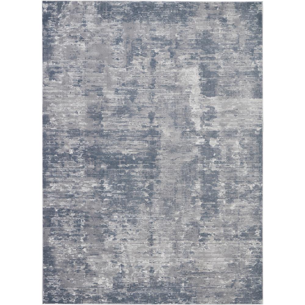 Nourison RUS05 Rustic Textures 7 Ft.10 In. x 10 Ft.6 In. Indoor/Outdoor Rectangle Rug in  Grey