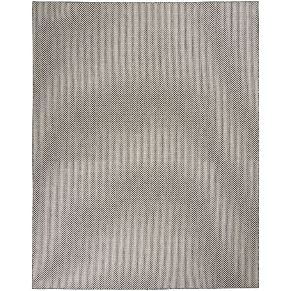 Nourison COU01 Courtyard Area Rug in Ivory/Charcoal, 10