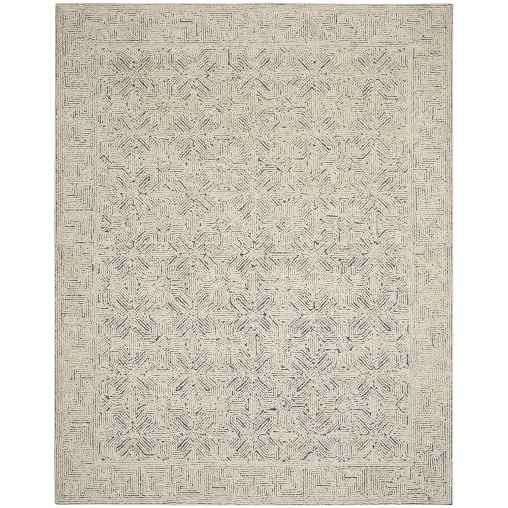 Nourison VAI05 Vail Area Rug - 7 ft. 9 in. X 9 ft. 9 in. in Ivory/Navy