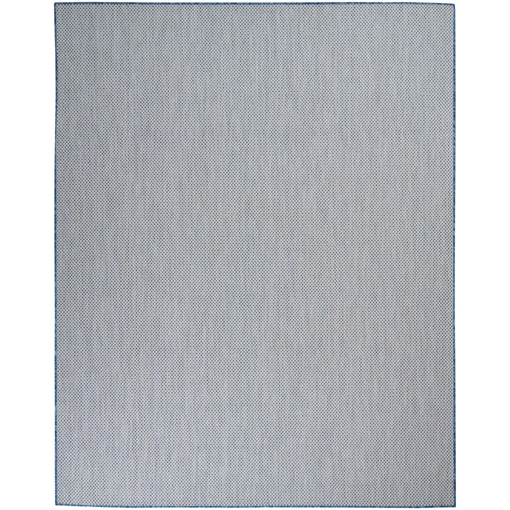 Nourison COU01 Courtyard 8 Ft. x 10 Ft. Area Rug in Ivory Blue
