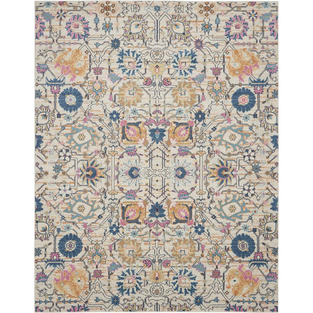 Nourison PSN01 Passion 8 Ft. x 10 Ft. Indoor/Outdoor Rectangle Rug in  Ivory/Multi