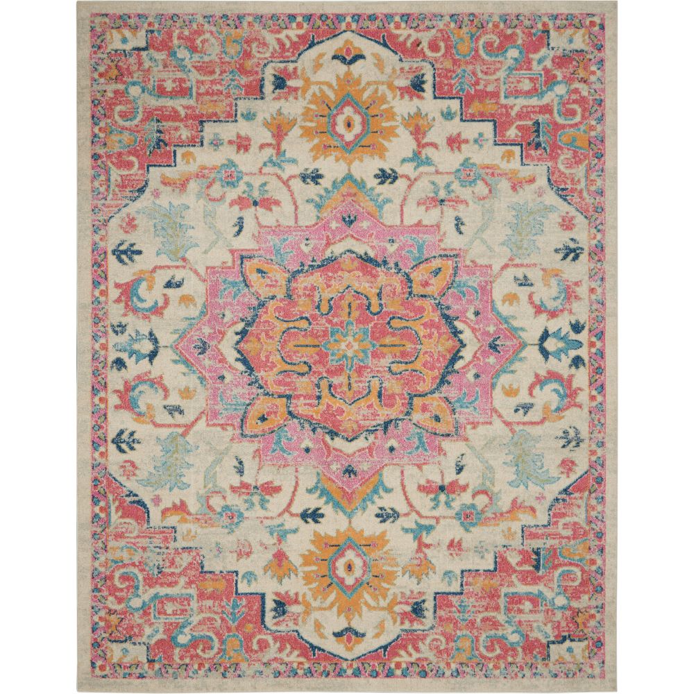 Nourison PSN25 Passion Area Rug in Ivory Pink, 6