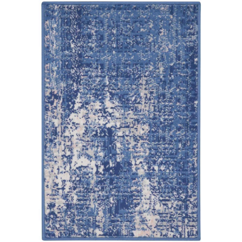Nourison WHS08 Whimsical 2 Ft. x 3 Ft. Area Rug in Blue Ivory