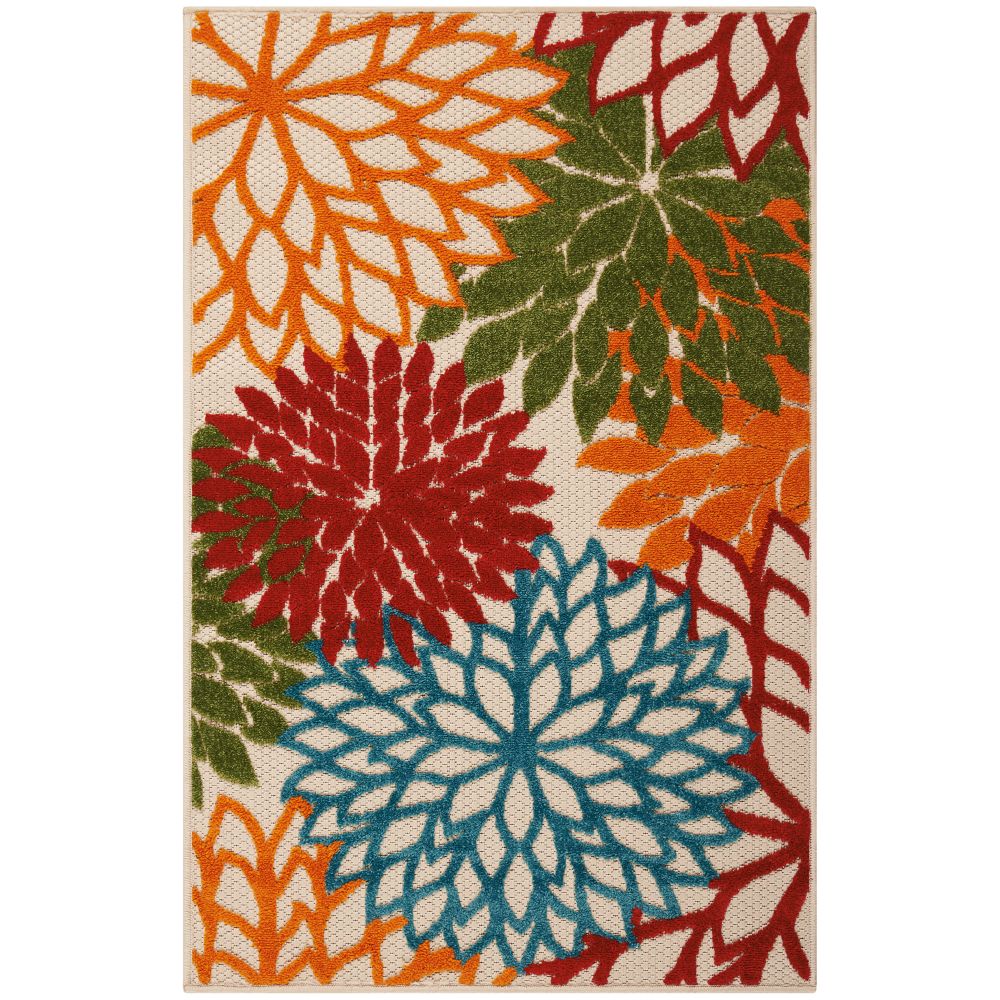 Nourison ALH05 Aloha Area Rug - 3 ft. X 5 ft. in Green