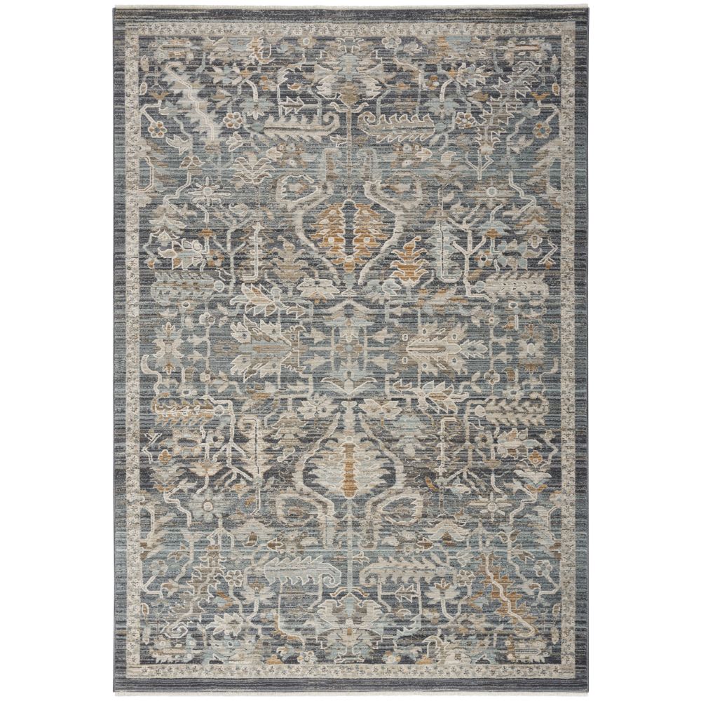 Nourison NYE02 Nyle 5 ft. 3 in. x 7 ft. 10 in. Rectangle Area Rug in Navy Multicolor
