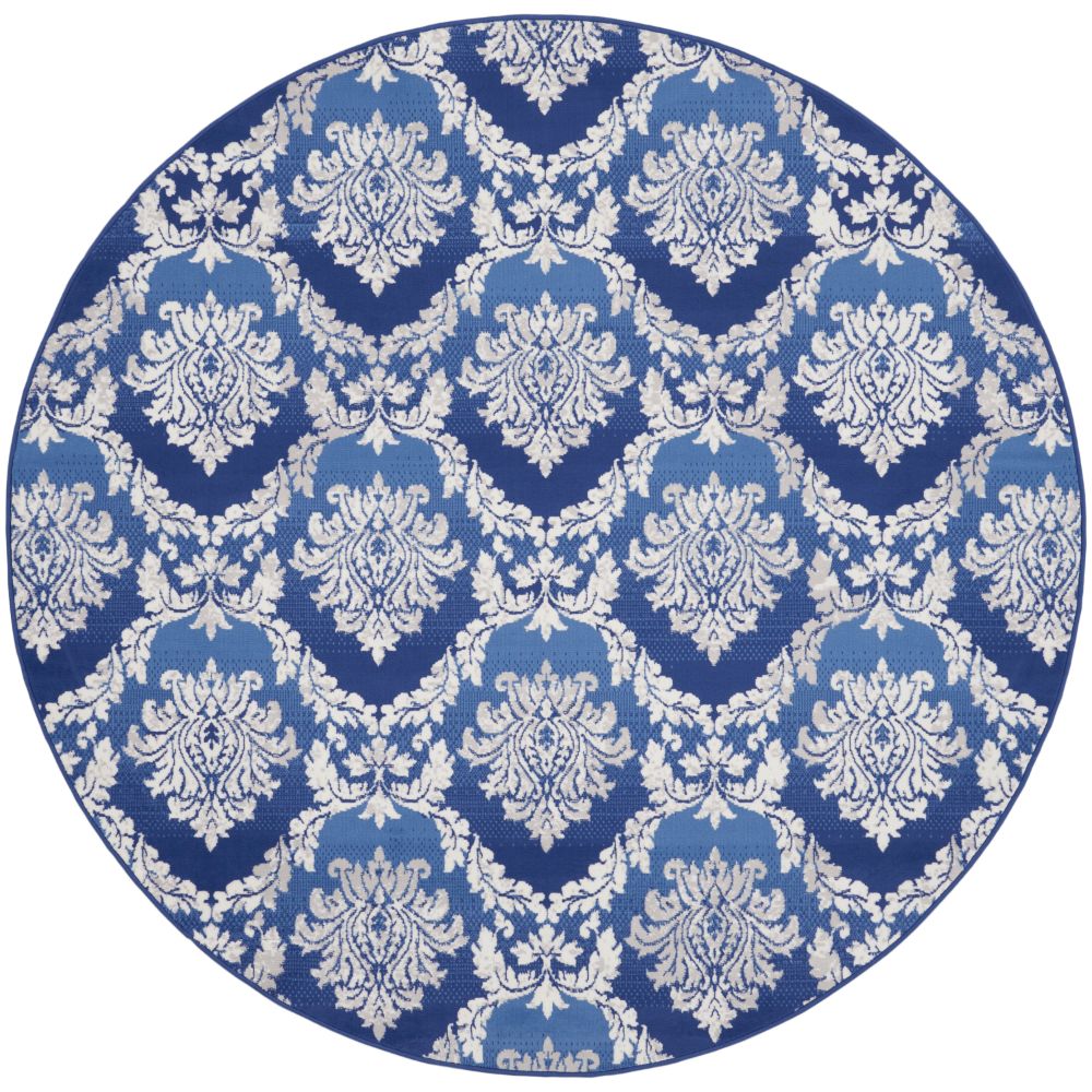 Nourison WHS01 Whimsical 8 Ft. x 8 Ft. Area Rug in Blue