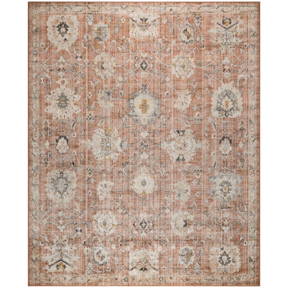 Nourison OUS01 Oushak Home Area Rug in Rust, 8