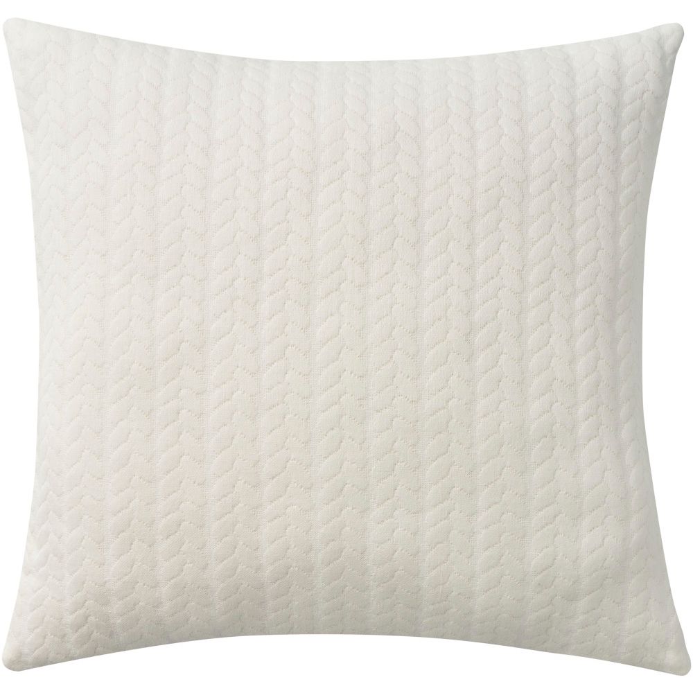 Nourison EE255 Mina Victory Life Styles Verticle Stripes Pillow Cover in Ivory
